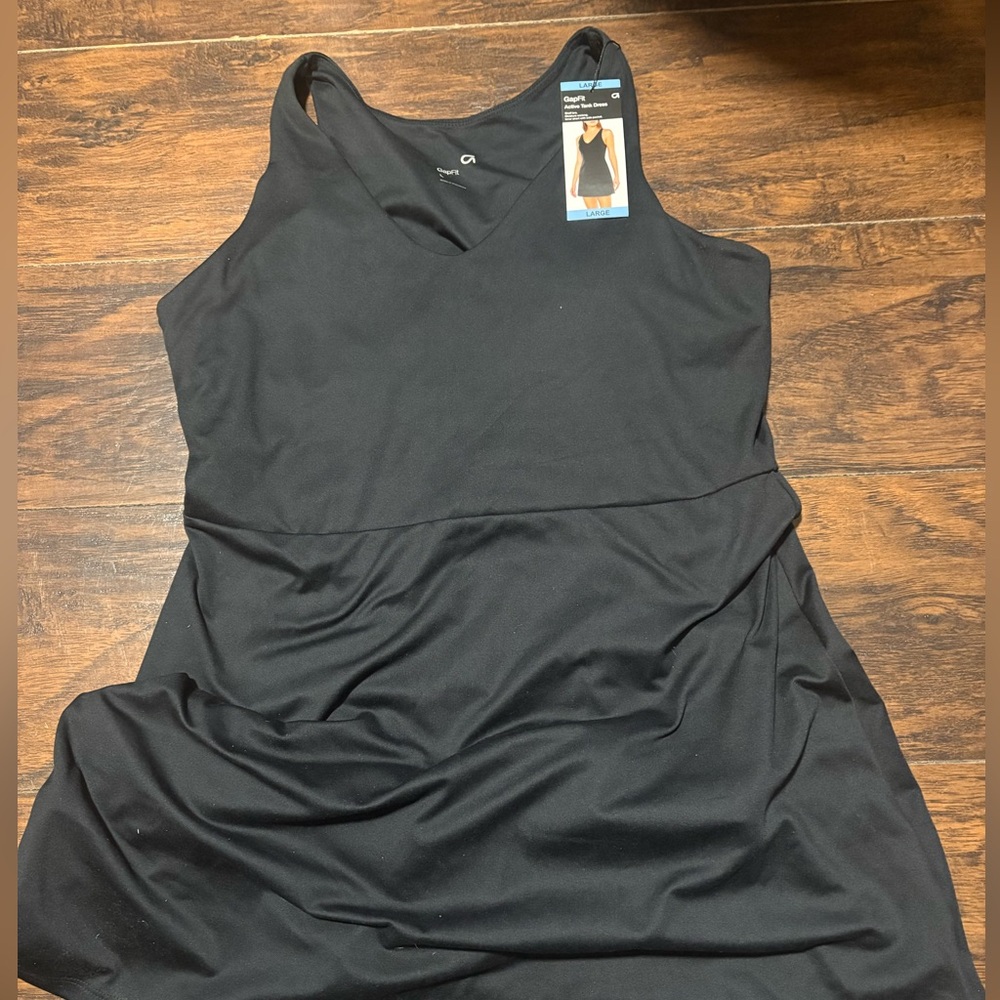 GAP Black Active Tank Dress- NEW Large